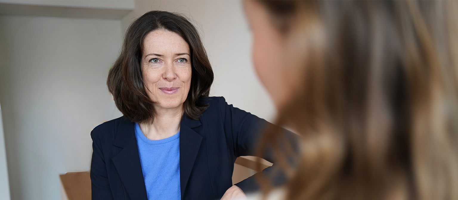 Meike Fabian em uma entrevista